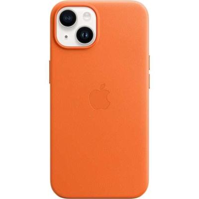 Apple leather case iPhone 14 Orange