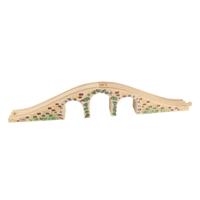 Bigjigs houten rails - brug met 3 bogen - thumbnail