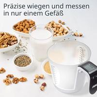 Maatbeker/Weegschaal - ADE - FRANCA - Glas/Synthetisch - 20,7 x 14,6 cm - Inclusief 1 Cr2032-batterij - thumbnail