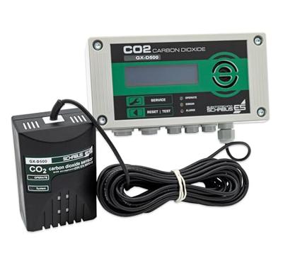 Schabus GX-D500 Kooldioxidemelder Met externe sensor werkt op het lichtnet Detectie van Kooldioxide