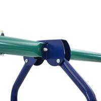 VidaXL Schommelset met turnringen en 4 zitjes staal - thumbnail