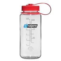 Nalgene Wide-Mouth Sustain 0,5L Drinkfles Clear/Red Cap 0,5L - thumbnail