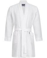 Morgenstern Morgenstern badjas Sascha Kimono wafelstof kort 100cm Wit L - thumbnail