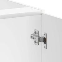 Spoelbakonderkast Lucca bewerkt hout hoogglans wit - thumbnail