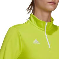 adidas Entrada 22 Trainingstrui 1/4-Zip Dames Lichtgroen Wit - thumbnail
