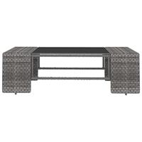 2-delige Loungeset poly rattan grijs - thumbnail