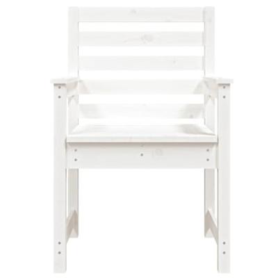 Tuinstoelen 2 st 60x48x91 cm massief grenenhout wit