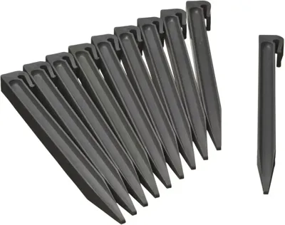 Borderrand pennen grijs voor borderrand 15 cm hoog