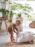 Baby Roll luiertas van katoengaas ivoor met print - thumbnail