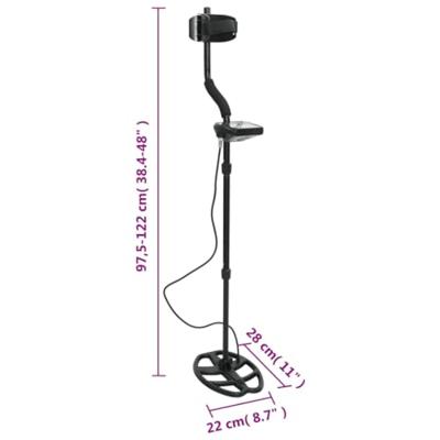 Metaaldetector met LCD-scherm 20 cm zoekdiepte - thumbnail