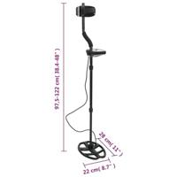 Metaaldetector met LCD-scherm 20 cm zoekdiepte - thumbnail