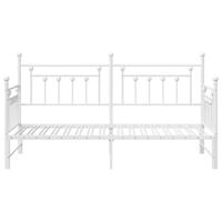 Bedframe voor een daybed met hoofdeinde Wit 75 x 190 cm Staal - thumbnail