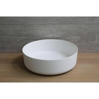 Waskom Opbouw Rond Luca Sanitair 42x42x13,5 cm Solid Surface Mat Wit Luca Sanitair - thumbnail