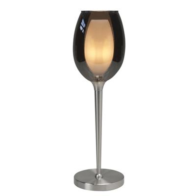Highlight TafellampBelle nikkel met smoke glas - T1142.19