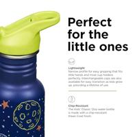 Klean Kanteen Kid Classic Narrow 355ml/12oz + Flip/Sportdop Drinkfles Milky Way 355ml - thumbnail