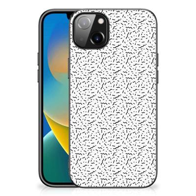 iPhone 14 Plus Back Case Stripes Dots iPhone 14 Plus Back Case Stripes Dots