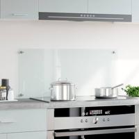 VidaXL Spatscherm keuken 90x40 cm gehard glas transparant - thumbnail