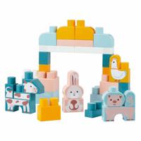 Abrick bouwblokken met boerderijdieren - 55dlg. - thumbnail