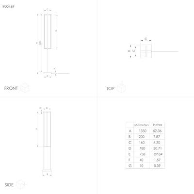 Eglo Led staande lampSiberia zwart - 900469