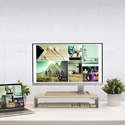 j5create Wood Monitor Stand with Docking Station