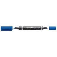 Staedtler Lumocolor Duo 348, permanent marker, blauw - thumbnail