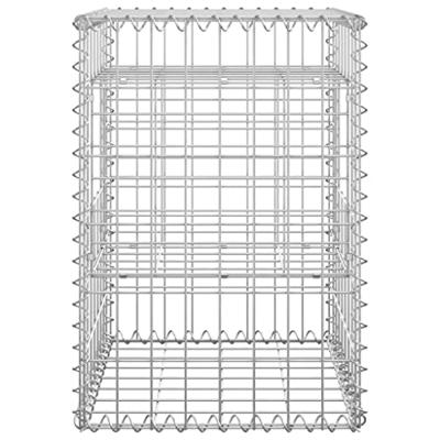 Schanskorf palen 2 st 40x40x60 cm ijzer Schanskorf palen 2 st 40x40x60 cm ijzer