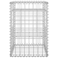 VidaXL Schanskorf palen 2 st 40x40x60 cm ijzer - thumbnail