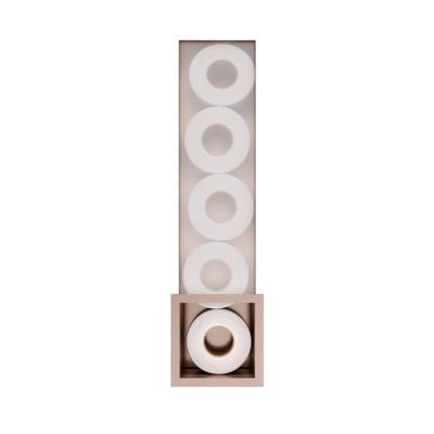 Hotbath &More Inbouw Reserverolhouder voor 6 Rollen - 74 x 209 x 14 cm - V04