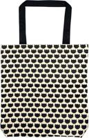 Moses boodschappentas Ed, the cat 10 liter zwart/wit - thumbnail