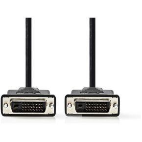 Nedis CCGP32001BK100 Dvi-kabel Dvi-d 24+1-pins Male Dvi-d 24+1-pins Male 10,0 M Zwart