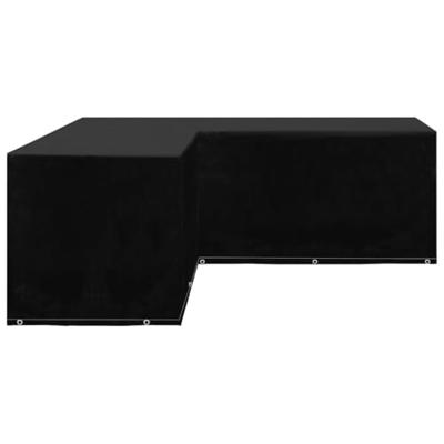 Tuinmeubelhoes L-vormig 12 oogjes 250x250x90 cm