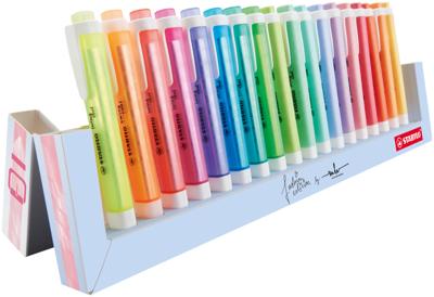 STABILO swing cool - markeerstift - 18 stuks deskset