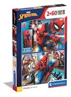 Clementoni supercolor puzzel spiderman 2x60 stukjes - thumbnail