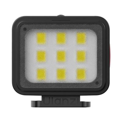 Ulanzi DG01 Cube Mini Light compacte LED videolamp met instelbare helderheid en cold shoe mount - zwart