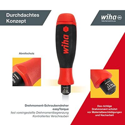 Wiha Momentschroevendraaier | easyTorque | vast ingestelde momentbegrenzing | 3,8 Nm - 36238 - 36238 - thumbnail