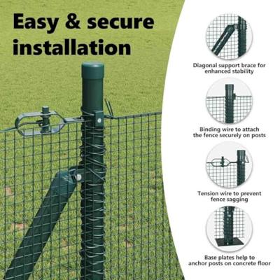 VidaXL Afrasteringspaal groen 25 x 0,8 m (12 x 12 mm gaas) VidaXL Afrasteringspaal groen 25 x 0,8 m (12 x 12 mm gaas)