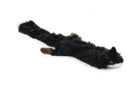 Flatino pluche hondenspeeltje vos zwart 52 cm - thumbnail