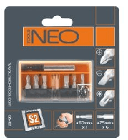 Neo Tools Bitset 7 Bithouder Magnetisch S2 Staal - thumbnail