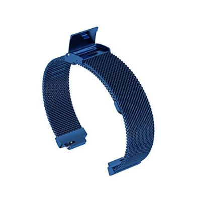 Fitbit Inspire Milanese bandje met gesp - Maat: Large - Blauw Fitbit Inspire Milanese bandje met gesp - Maat: Large - Blauw
