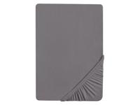 Biberna Jersey hoeslaken (Zilver/grijs, 90-100 x 200 cm) - thumbnail