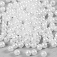 Creativ Company Waskralen, d 4 mm, gatgrootte 1,5 mm, parelmoer, 210 stuk/ 1 doos - thumbnail