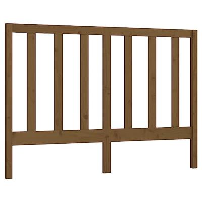 Hoofdbord 146x4x100 cm massief grenenhout honingbruin