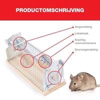 Swissinno Mouse Classic Niet dodelijke val 1 stuk(s) - thumbnail