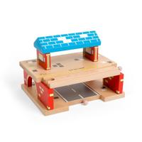 Bigjigs houten rails bovengronds treinstation, 5dlg. - thumbnail