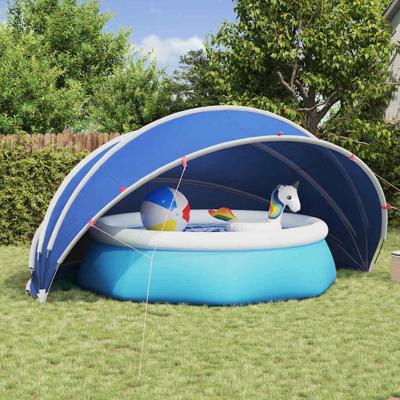 Pooldome Blauw 500 x 500 x 236 cm 185T polyester met PU-coating