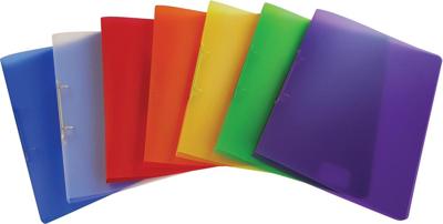 Alpha ringmap, voor ft A4, uit PP, 2 ringen van 16 mm, geassorteerde transparante kleuren Alpha ringmap, voor ft A4, uit PP, 2 ringen van 16 mm, geassorteerde transparante kleuren