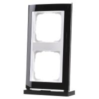 Gira Event Clear Zwart / Zuiverwit 2-voudig