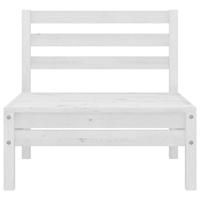 4-delige Loungeset massief grenenhout wit - thumbnail