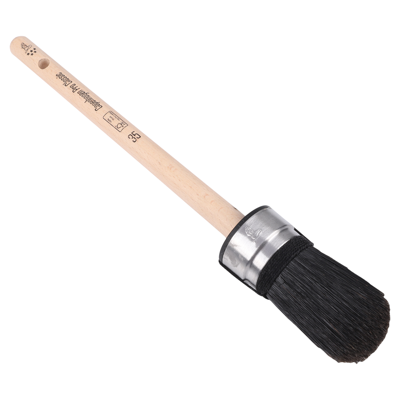 Copenhagen Pro Classic Ovale Kwast | Maat 35 | Zwart Chinees varkenshaar | FSC houten steel - 23.122.35