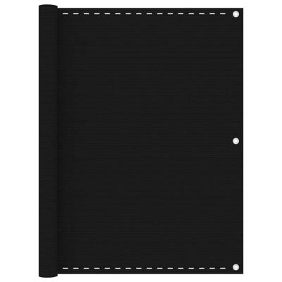 VidaXL Balkonscherm 120x600 cm hdpe zwart